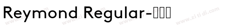 Reymond Regular字体转换